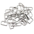JWBIZ 16 Pcs D Ring Swivel Lobster Claw Clasp, Push Gate Snap Hooks Trigger Clips (Silver, 3/4 inch) - color: Silver, size: 3/4 inch