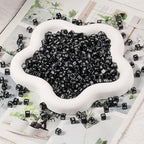 1000Pcs Black Acrylic Cube Letter Beads 6 * 6mm White Alphabet A-Z Beads for DIY Bracelet Necklace Jewelry Making - color: Black Mixed White Letter A-Z