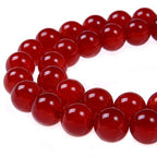 Smooth Round Shape Natural Gemstone Loose Beads for 1 Strand per Bag Approxi 15.5 inch 48-50pcsJewelry Making (12mm, Red Carnelian) - color: Red Carnelian, size: 12mm