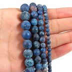 36pcs Natural Matte American Turquoise Gemstone Beads，10mm Frosted Round Loose Stone Beads for Jewelry Making Earring Bracelet Necklace DIY Crafts - color: American Turquoise, size: 10mm