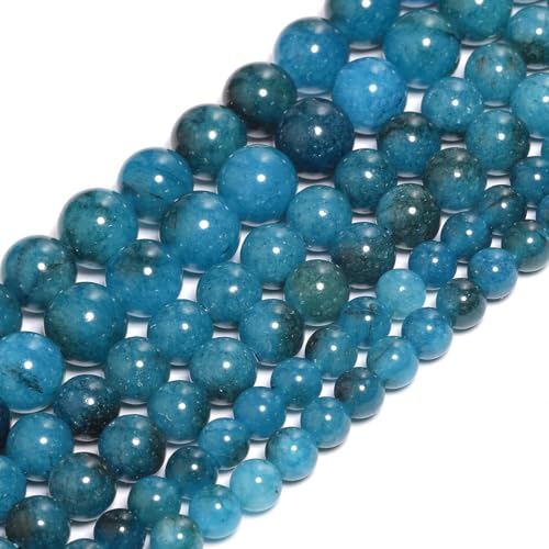 8mm Apatite Natural Stone Beads Round Loose Beads for Jewelry Making Yochus DIY Beads Bracelet Necklace - color: Apatite, size: 8mm