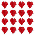 Crafans 90Pcs Frosted Acrylic Leaf Charms Spring Autumn Leaf Pendants Maple Leaves Beads Plant Petal Charms for Jewelry Making (Red) - color: Red