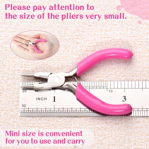 SPEEDWOX 3 Inch Mini Pliers - Round Nose, Wire Looping, Cutter for Jewelry Making & Wire Bending - style: Round Nose Pliers