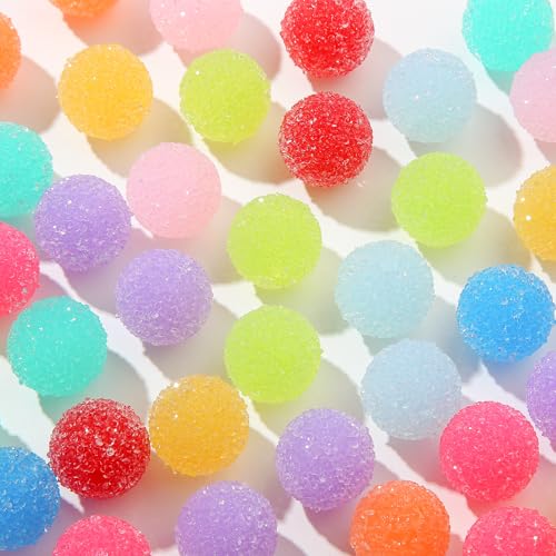 50pcs 20mm Rhinestone Beads - Shine Disco Ball, Chunky Bubblegum, Crystal Round, Jumbo Plastic for Pen Bag Chain Jewelry Making - color: style-1