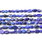 MJDCB Natural Irregular Shape Stone Beads 6-8mm Lapis Lazuli Gemstone Energy Cured for Jewelry Making Bracelet Necklaces - color: Lapis lazuli
