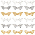 SUNNYCLUE 1 Box 150Pcs 3 Colors Metal Butterfly Bead Bulk Wing Spacer Beads Alloy Antique Golden Silver Tibetan Hollow Butterflies Wings Loose Beads for Jewelry Making Bracelet DIY Crafts Accessories