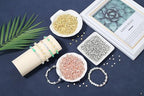 XIANNVXI 500Pcs Star Spacer Beads for Jewelry Making - Smooth Loose Beads for DIY Bracelets, Necklaces & Earrings (Gold, Silver, Rose Gold) - color: Star 3 colors