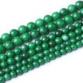 10MM Dry Green Jasper Round Loose Beads Natural Gem Beads Crystal Energy Stone Beads for Jewelry Making DIY Bracelet Necklace - color: Dry Green Jasper, size: 10mm