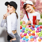 100pcs Billiard Beads with 5.5 Yard Elastic Rope,Acrylic Sports Beads DIY Spacer Bead for Necklace Bracelet Keychains Handmade Jewelry Making Accessories Craft Supplies,12mm (Billiard) - color: Billiard