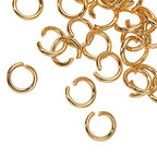 DanLingJewelry 200 pcs 304 Stainless Steel 21 Gauge Open Jump Rings 5mm for Jewelry Making Connectors Jewelry Finding Golden Color - color: 200 pcs - ф5mm δ 0.8mm - Golden