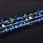60PCS 6mm Gray Angel Aura Round Gemstones Polished Mermaid Aura Moonstone Bead Smooth Stone Loose Beads Crystal Quartz for DIY Jewelry Making 1 Strand 15” - color: Grey, size: 6mm