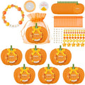 BeYumi Fall Bracelet Kit - 24 Pack Fall Letter Beads Friendship Bracelets with Pumpkin Gift Cards and Bags Autumn Thankful Kit Party School Classroom Party Fun Activities - style: FALL