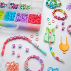 Rainbow Loom: Beadmoji Mini Combo - DIY Rubber Band & Bead Bracelet Kit - Includes 1800 Bands & 260 Beads, Design & Create, Ages 7+