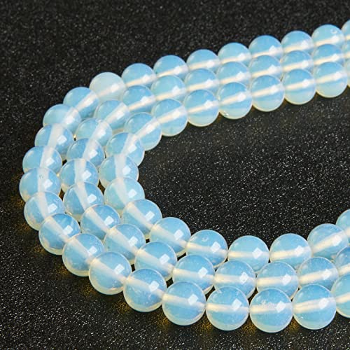 150pcs 8mm Opal Beads Natural Gemstone Beads Round Loose Beads for Jewelry Making - color: Opal, size: 8mm