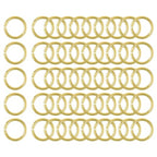 uxcell 50Pcs Open Jump Rings, 15mm/0.59" OD Brass Jump Ring Connectors 2mm Thick O Rings for Necklaces Bracelet Jewelry Making Keychain DIY Craft, Gold Tone - size: 15mmx2mm