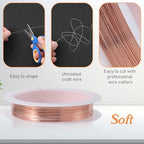3 Pack Memory Wire for Jewelry Making Bracelets 0.3mm Thin Copper Jewelry Wire Tarnish Resistant for Bracelets Making Necklaces Pendant Art Craft DIY Weaving (Gold Silver Copper)