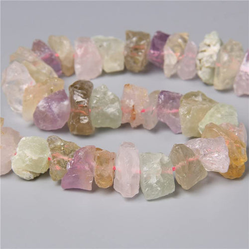 10-13mm Natural Irregular Freeform Raw Mixed Quartz Stone Nugget Beads Reiki Crystal Healing Minerals Quartz Bead DIY Jewelry Making - color: Mixed Quartz