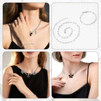 20Pcs Chain Charm Necklace Bracelet Making Kit, Adjustable Paperclip Bracelet necklace chains for charm jewelry making Alloy Link Chains with Lobster Clasps for Women DIY Jewelry Making (Gold) - color: Gold