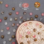 BONNY BOXX 1 Strand Natural 5 * 8mm Watermelon Rind Rondelle Beads, Natural Abacus Disk Stone Beads Loose Spacer Gemstone for DIY Bracelet Necklace Jewelry Making - color: Watermelon Rind, size: 5*8MM