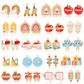 MARFOREVER Teacher Charms, 40Pcs/20 Pairs Student School Charms for Jewelry Making, Assorted Pencil Book Globe Enamel Charm Pendants for Bracelet Necklace Earrings Making Accessories - style: Teacher