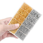 4600 Pcs Jump Rings for Jewelry Making Kit Gold & Silver, Open Rings with Opener Tools for Earrings, Keychains, Bracelet & Necklace Repair Supplies - color: 4600Pcs Silver & Gold