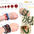GEM-Inside Natural 3mm Green Taiwan Jade Gemstone Loose Beads Spacer Tiny Beads for DIY Jewelry Making 15" - color: Green Taiwan Jade, size: 3mm