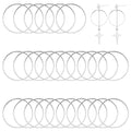 40pcs Earring Hoop for Jewelry Making 40mm Beading Hoop Earrings Earring Finding Hypoallergenic Round Earrings Beading Hoops Bulk Open Bezel Pendant Frame for DIY Crafts Women Gifts(Silver) - color: 40pcs;40mm;Silver