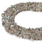 5-8mm Natural Labradorite Gemstone Chips Loose Beads Semi Precious for Jewelry Making DIY Handmade Craft Supplies 1 Strand per Bag Approxi 34" - color: labradorite Chips