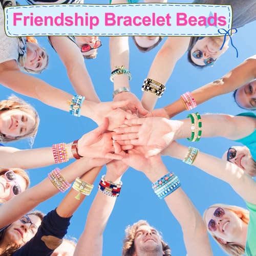 JMUQ 28 Strands Green Clay Beads Bracelet Making Kit, Friendship Preppy Flat Polymer Clay Heishi Beads for Bracelets Jewelry Making Kit, DIY Arts and Crafts Gifts - color: Green Series