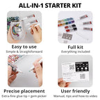 7500Pcs Transparent Clear Rhinestones Flatback with b7000 Glue for Crafts Clothing Crafting Shoes Tumblers Cups Jeans Bedazzling, Resin Rinestones Gems Flat Back Crystals Diamonds 2-5mm - color: Transparent 2-5mm, size: Small Pack + 3pcs Glue