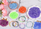 1480Pcs Acrylic Letter Beads 7x4mm Flat Round Cute Alphabet Loose Beads Bulk for Friendship Bracelets Words Keychains Jewelry Crafting DIY Projects (Dark Orange)