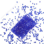 1000pcs Crystal Glass Beads 4mm Bulk Faceted Bicone Spacer Beads for DIY Jewelry Making - color: light blue AB, size: 4mm