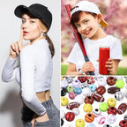 100 Pcs Sports Ball Beads Bulk with 5.5 Yard Elastic Rope,Acrylic Softball American Football Basketball Volleyball Baseball Tennis Beads for DIY Bracelet Necklace Keychain Jewelry Making Accessories - color: Mixed