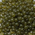200PCS Glass Beads 8mm Glass Beads for Bracelets Necklaces Jewelry Making DIY Crafts (Olive Green) - color: 7Olive Green