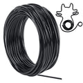 Tenn Well 9 Gauge Aluminum Wire, 50 Feet 3mm Bendable Metal Craft Wire for Sculpting, Armature Making, Jewelry Making, Wire Weaving and Wrapping (Black) - color: Black, size: 9 Gauge