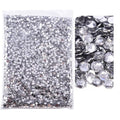 Blinginbox 50000pcs Flatback Rhinestones,Silver Backing Resin Non Hotfix Rhinestones Large Quantity Wholesale for Crafts Creative Design,Clothes,Makeup,Nail Art (2mm=0.08",Crystal - color: Clear, size: 2mm=0.08"