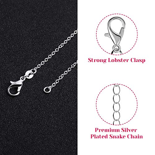 selizo 30 Pack Chain Necklace Bulk Jewelry Making Chains Silver Plated Necklace Chains for Necklace Jewelry Making, 1.2 mm (20 Inches) - size: 20 Inches