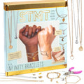 STMT DIY Infinity Jewelry Kit, Make 10 Forever Bracelets, Permanent Bracelet Chains, No Welding Needed, Custom-Fit, Unisex, Multi, Life-Size, Not Foldable, Ages 8+ - style: Infinity