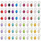 PH PandaHall 110pcs 22 Colors Crystal Bead Charms, 5mm Crystal Dangle Charm Pendants Acrylic Bicone Beads Charms Tiny Bead Dangles for DIY Earring Necklace Bracelet Keychain Jewelry Making