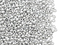 1.76oz (50g) Rocailles Preciosa Seed Beads 11/0, Silver Matte 01700