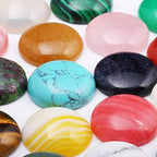 Natural Stones Cabochon 4 6 10 12 14 16 18 20 MM Round No Hole for Making Jewelry - size: 10 MM