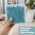 Turquoise Irregular Beads for Bracelet Making - 230pcs 12mm Natural Semi-Precious Gemstone Loose Spacer Beads for Jewelry, Beading, Earrings & DIY Handmade Crafts - color: Turquoise Irregular 12mm