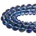60PCS 6mm Gray Angel Aura Round Gemstones Polished Mermaid Aura Moonstone Bead Smooth Stone Loose Beads Crystal Quartz for DIY Jewelry Making 1 Strand 15” - color: Grey, size: 6mm