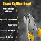 Precision Wire's Cutters Heavy Duty Pliers - Side Cutters, Cutting Pliers, Wire's Cutter Plier, Wire's Snips, Side Cutter Plier, Wire's Cutters for Crafting. (6 inch) - size: 6.5 Inch