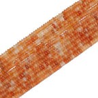 BEADIA Natural Red Aventurine Disk Stone Beads 4x2mm 160pcs Rondelle Loose Semi Gemstone Beads for Jewelry Making Design - color: Red Aventurine