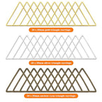 150pcs Beading Hoop Earrings Finding 20mm Triangle Earring Beading Hoops Triangle Linking Rings Earring Hoops Connector Links Earrings Pendant for DIY Earring Making, Necklace Crafts Supplies(3Colors) - color: 150PCS;Gold,Silver,Ancient cyan