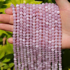 6mm Natural Stone Beads 65pcs Pink Chalcedony Polished Round Smooth Crystal Loose Gemstone Beads for Jewelry Making DIY Bracelet Necklace Earring Crafts Supplies - color: Pink Chalcedony 1 strand-65pcs