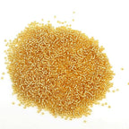 Perlin Glass Seed Beads 2mm 11/0 Round Mini Small Pony Beads 6500pcs for Making Earrings Bracelets Pendants Waist Jewelry DIY Handmade Silver Lined Color Kit (Gold) - color: Gold