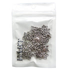 RUBYCA 60PCS Charm Pendant Butterfly 2 Tibetan Metal Beads Silver Color Jewelry Making DIY Bracelet - color: Butterfly-2, size: 60 PCS