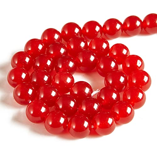 150pcs 8mm Carnelian Beads Natural Gemstone Beads Round Loose Beads for Jewelry Making - color: Carnelian, size: 8mm